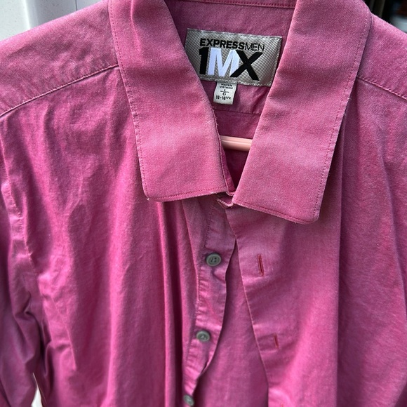 Bright Pink 1MX Express Fitted Dress Shirt - Picture 2 of 5
